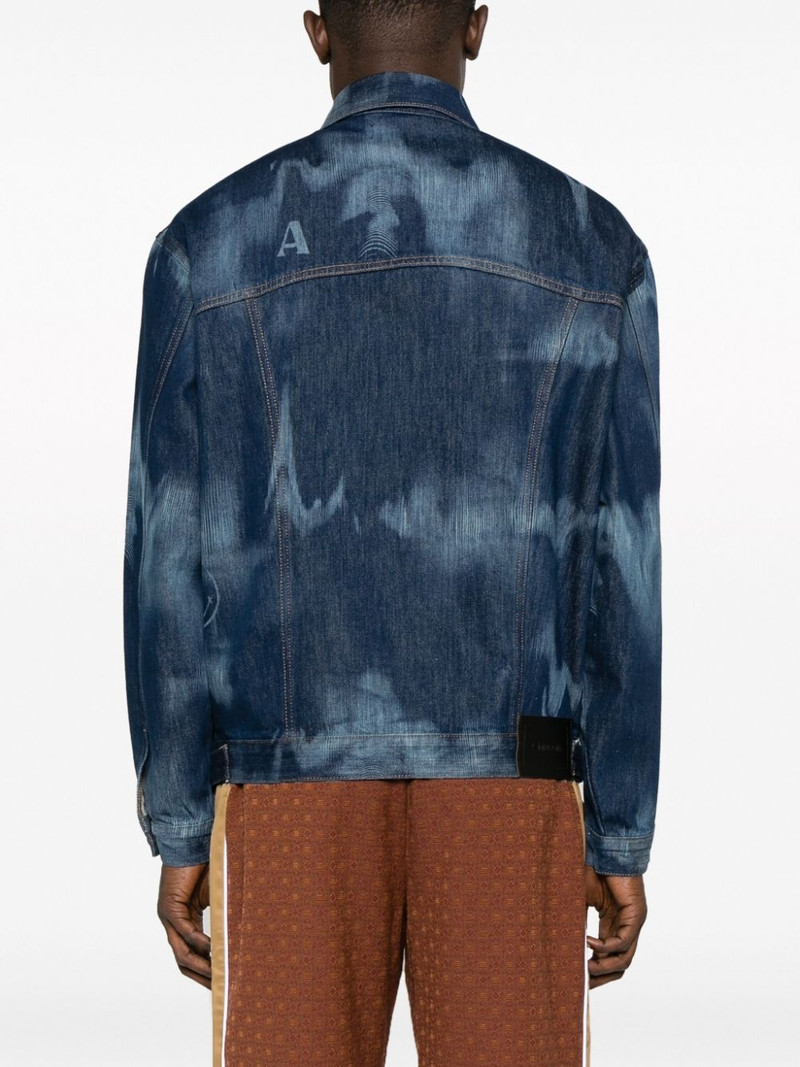 Signature tie-dye denim jacket 4