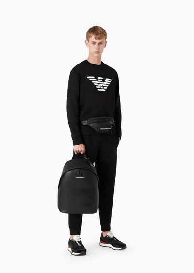 EMPORIO ARMANI Modal-blend sweatshirt with logo print outlook