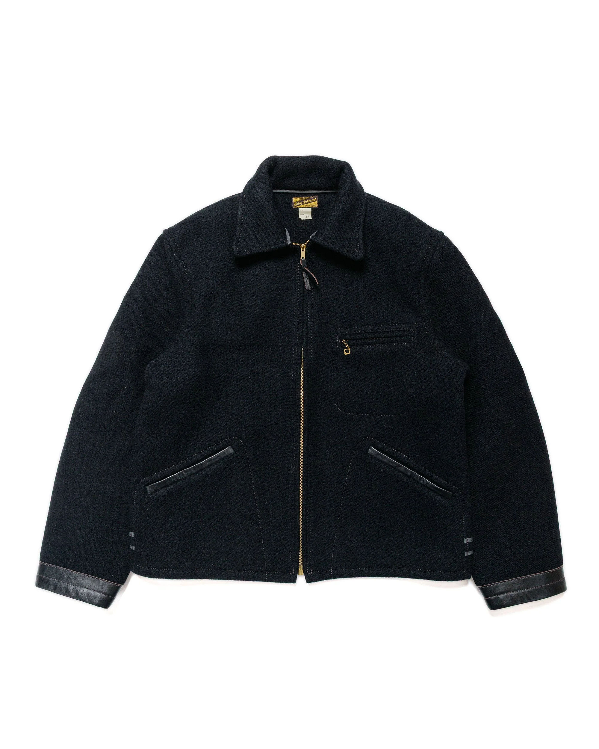 MJ25111 Wool Field Sports Jacket Black - 1