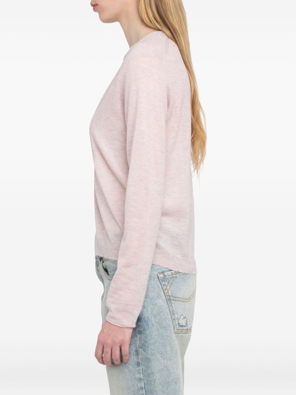 Manylla button-front V-neck cardigan - 5