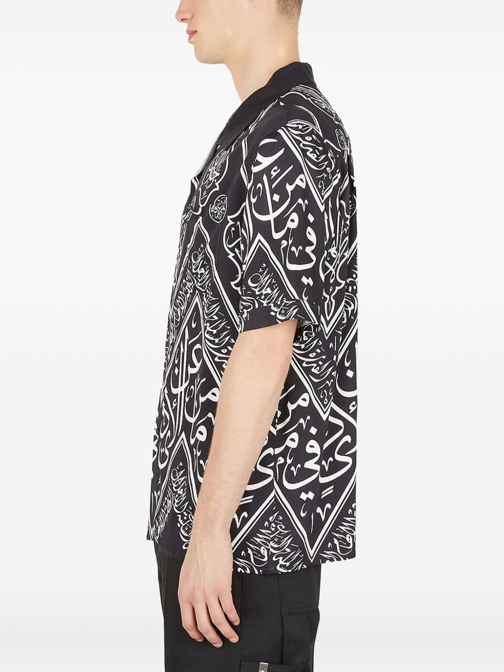script-print short-sleeve shirt - 2