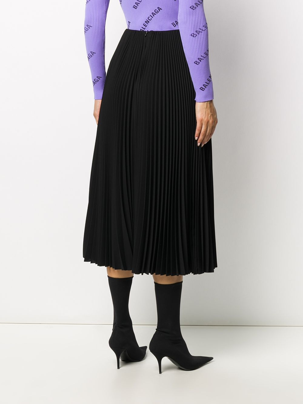 pleated midi skirt - 4