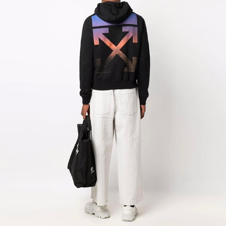 Off-White FW21 Arrow Pattern Long Sleeves Version Black OMBB034F21FLE0021084 - 2