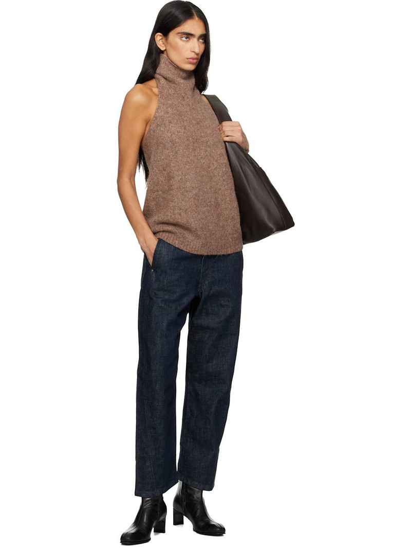 LAUREN MANOOGIAN Beige Loft Halter Top outlook