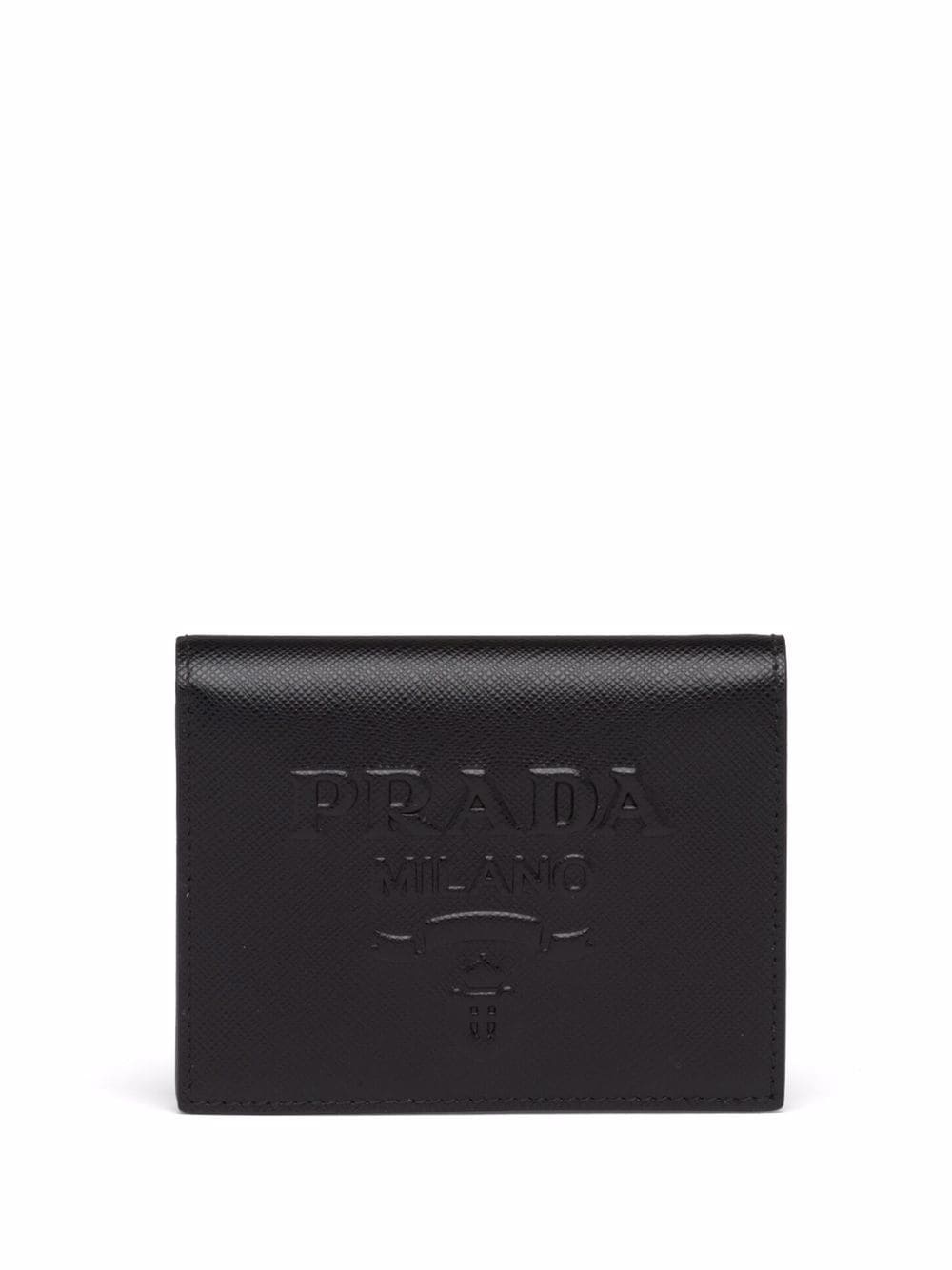 logo-embossed compact wallet - 1