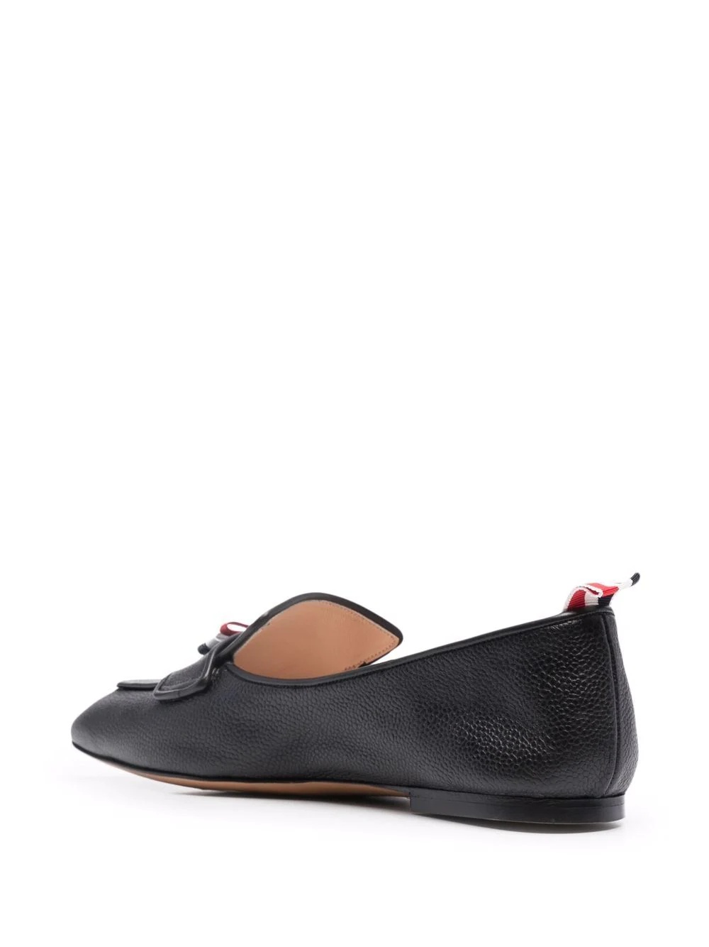 three-bow flat loafers - 3