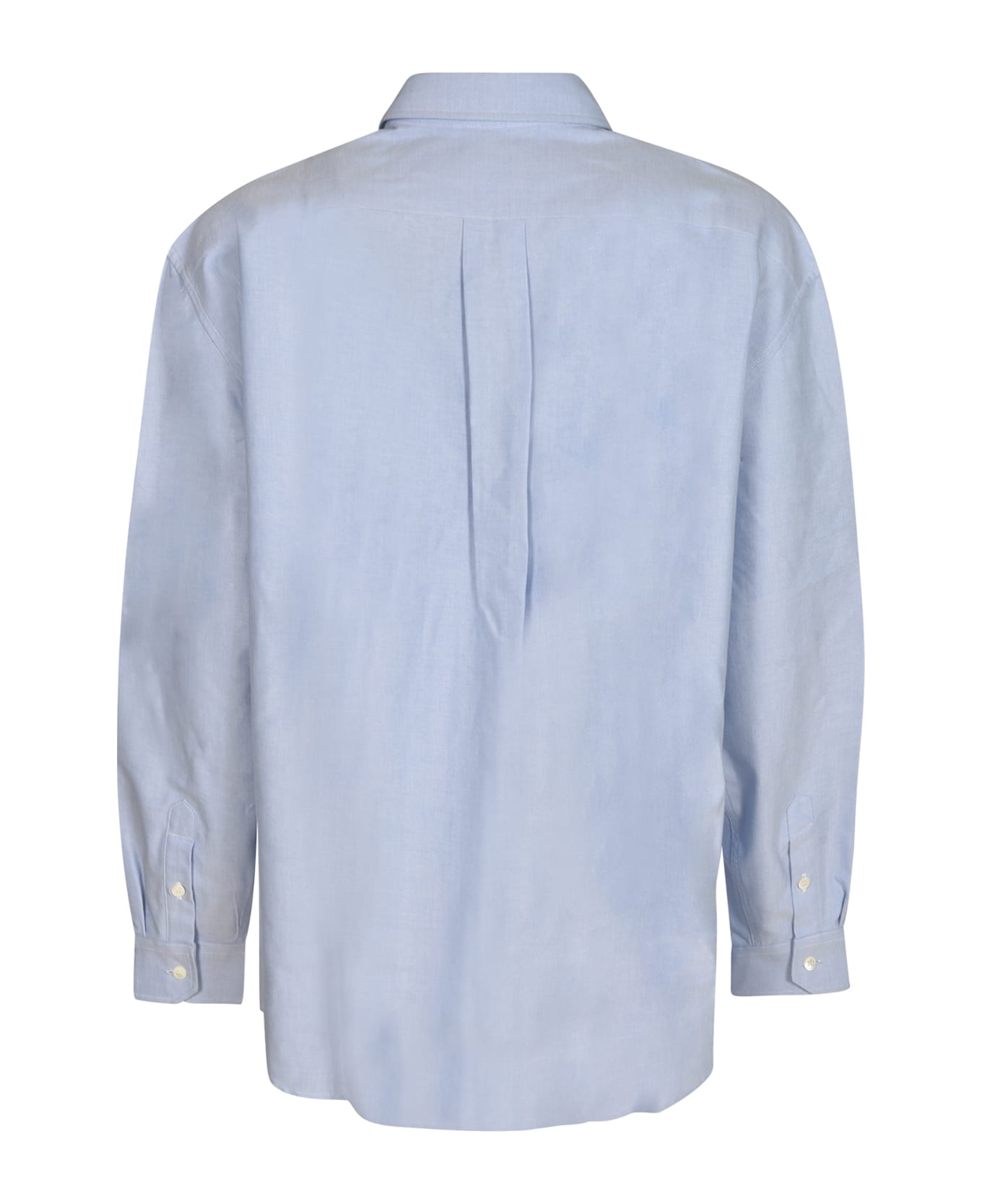 Logo Embroidery Oversized Shirt - 2