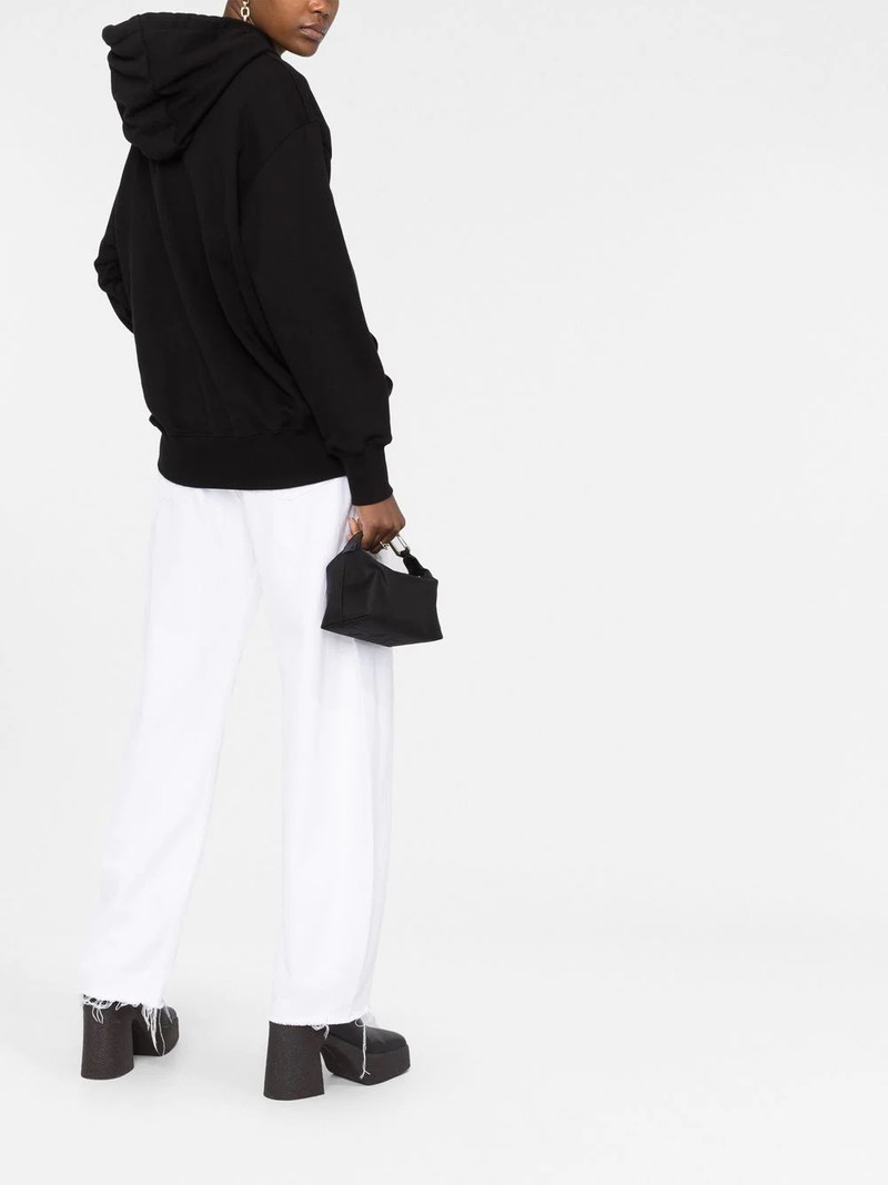 crystal-embellished slogan hoodie 4