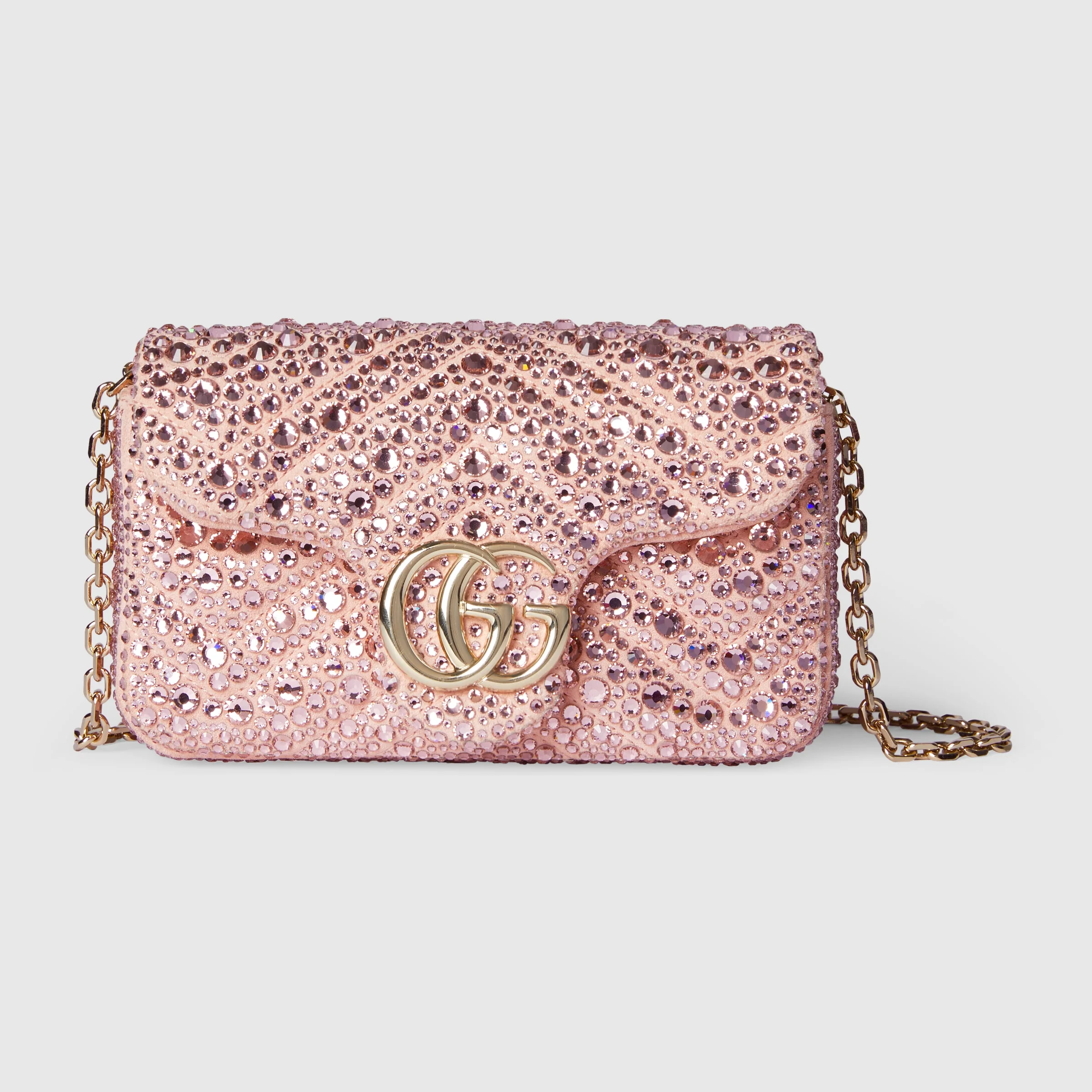 GG Marmont crystals mini shoulder bag - 1