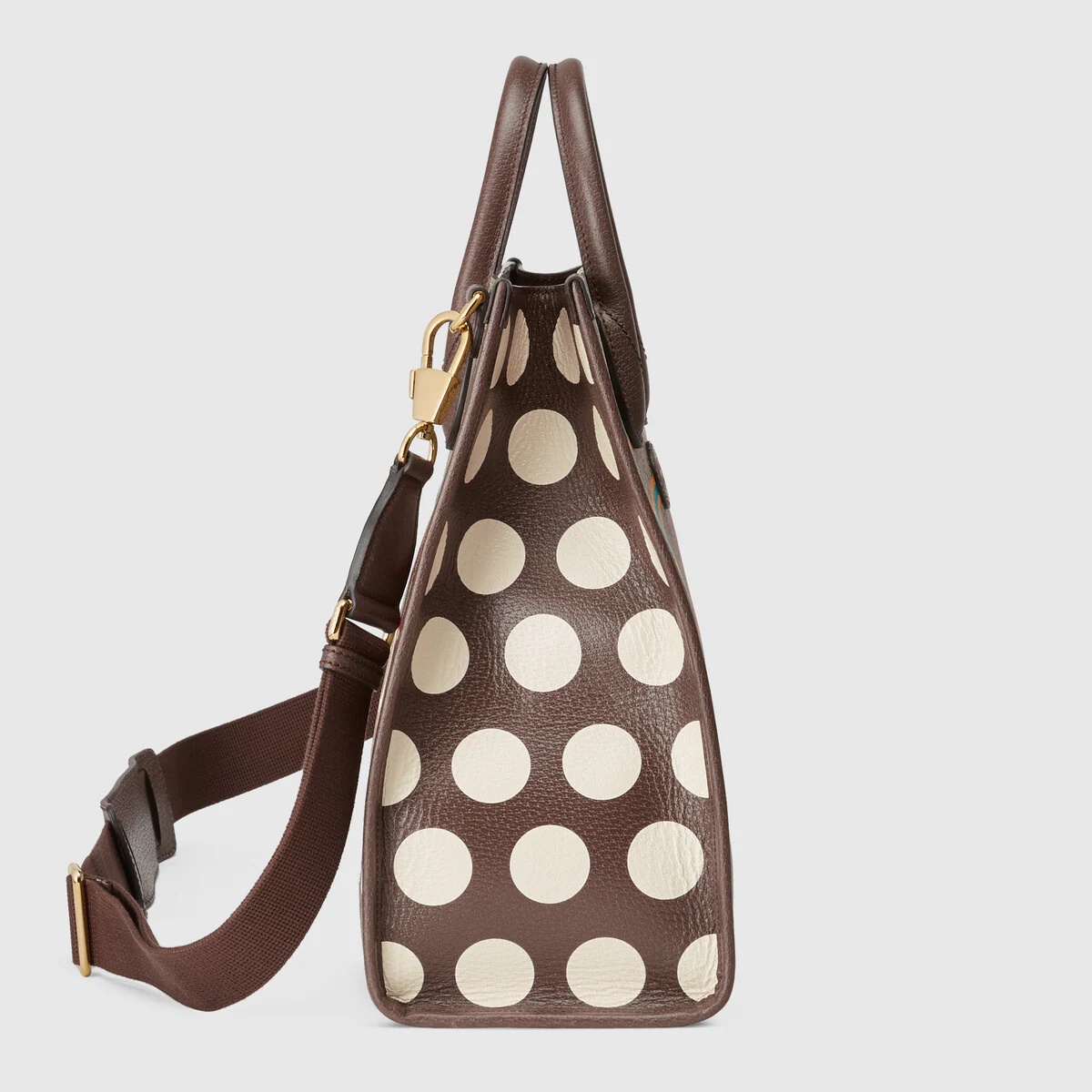 Medium tote with geometric print - 4