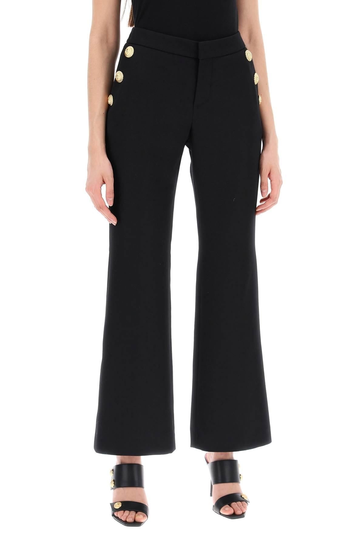 Balmain Flared Pants With Embossed Buttons - 3