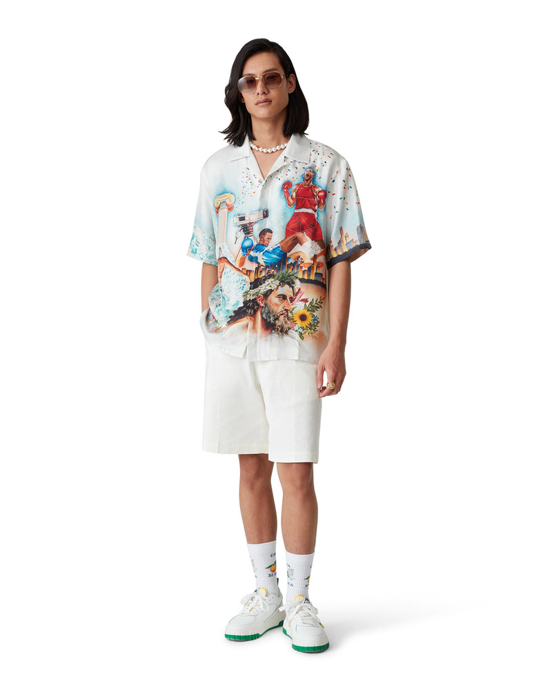 CASABLANCA Celebration Du Sport Silk Shirt | Casablanca Paris outlook