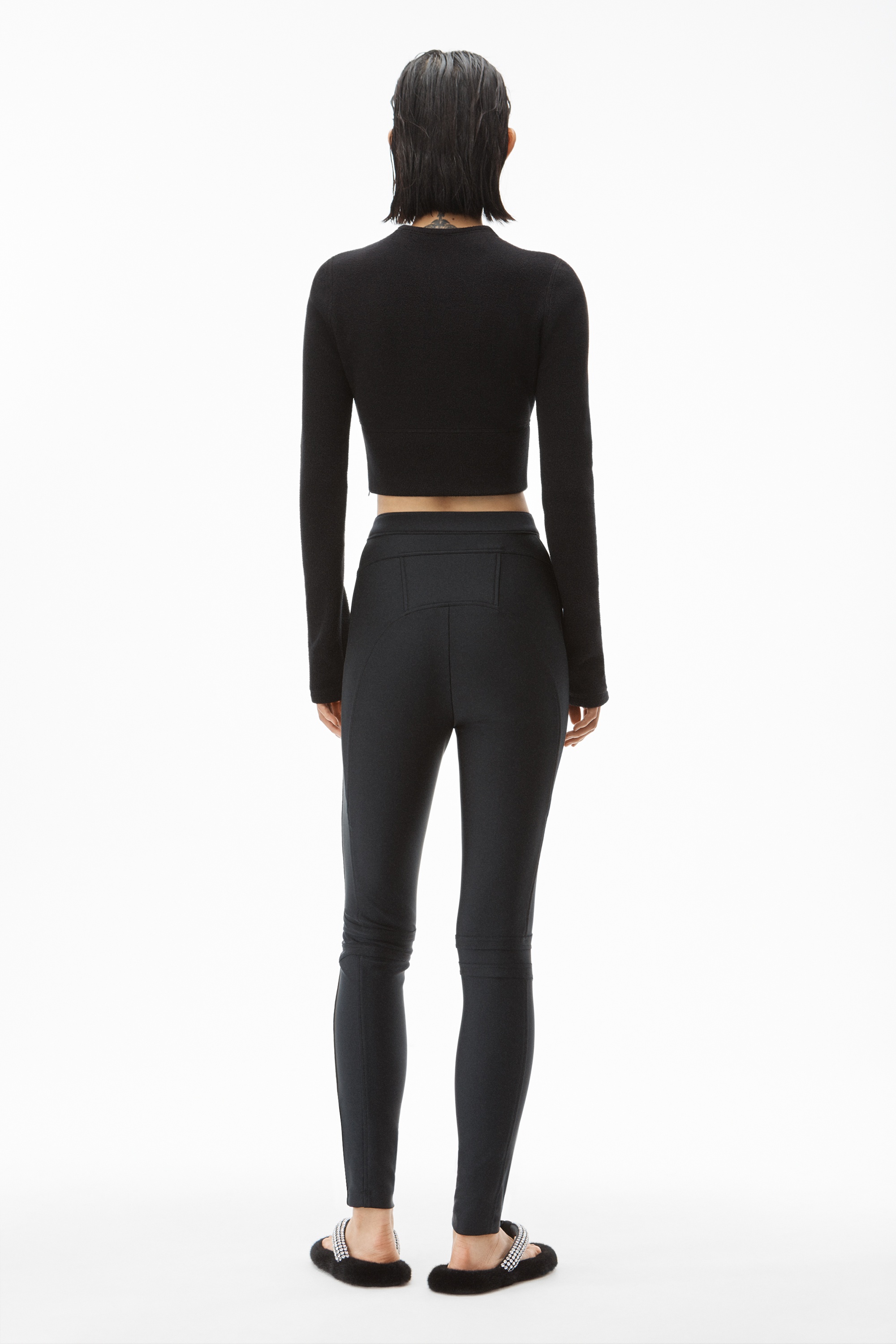 MOTO LEGGING IN ACTIVE STRETCH KNIT - 5