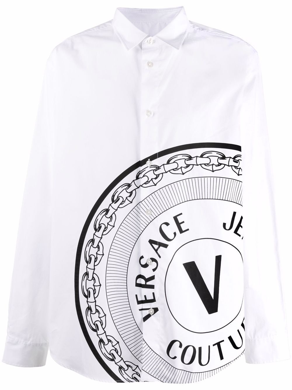 V-emblem long-sleeve shirt - 1