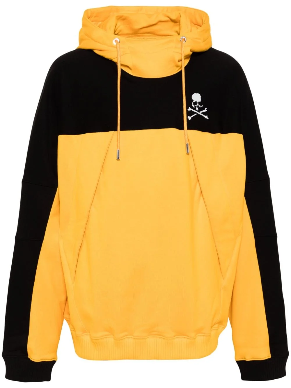 logo print cotton hoodie - 1