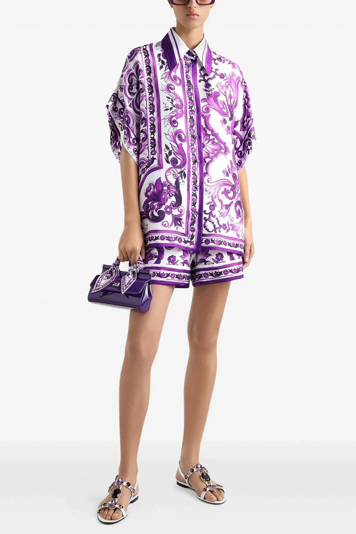 'Maiolica' print shirt - 2