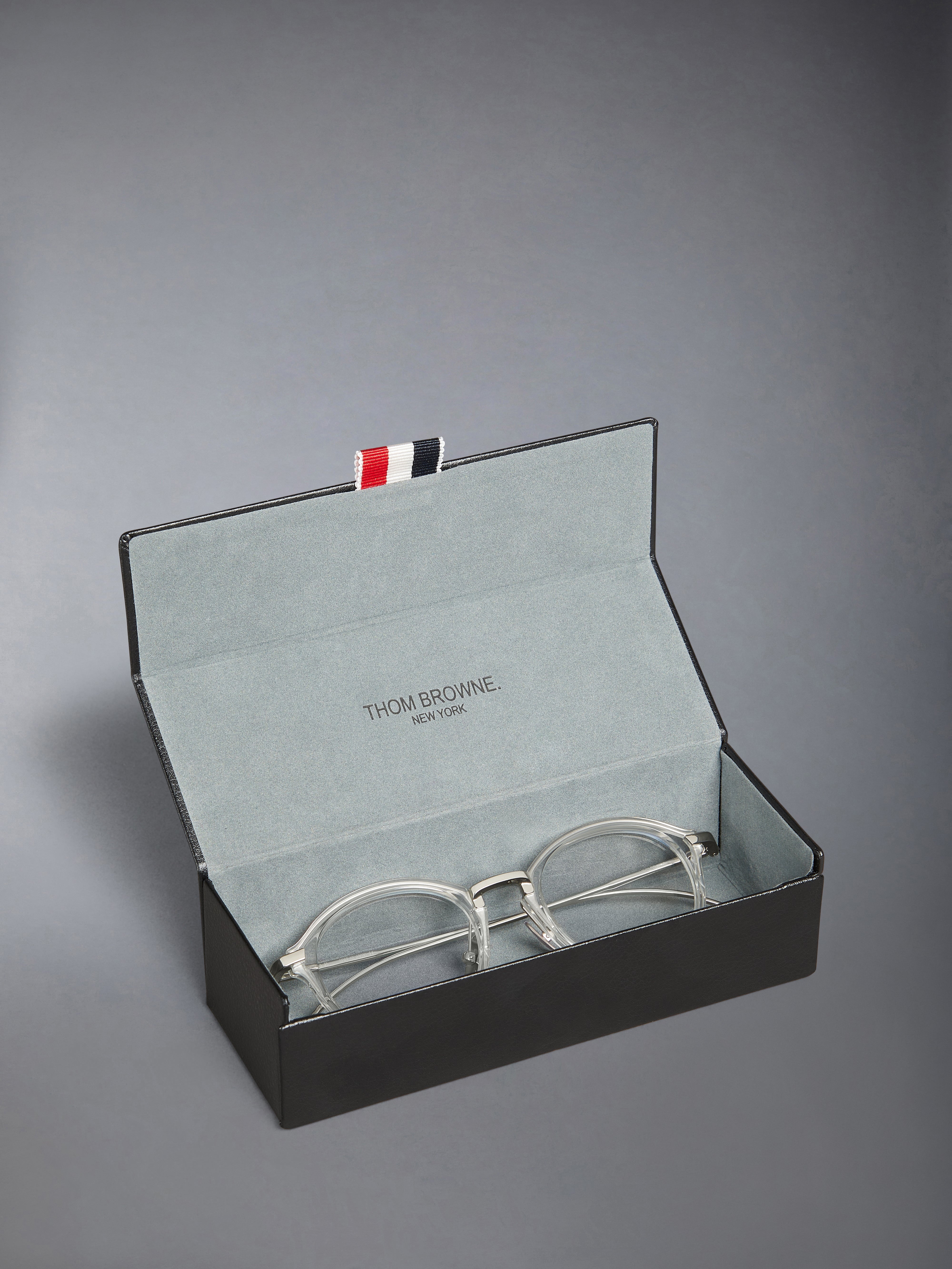 ACETATE AND TITANIUM ROUND EYEGLASSES - 8
