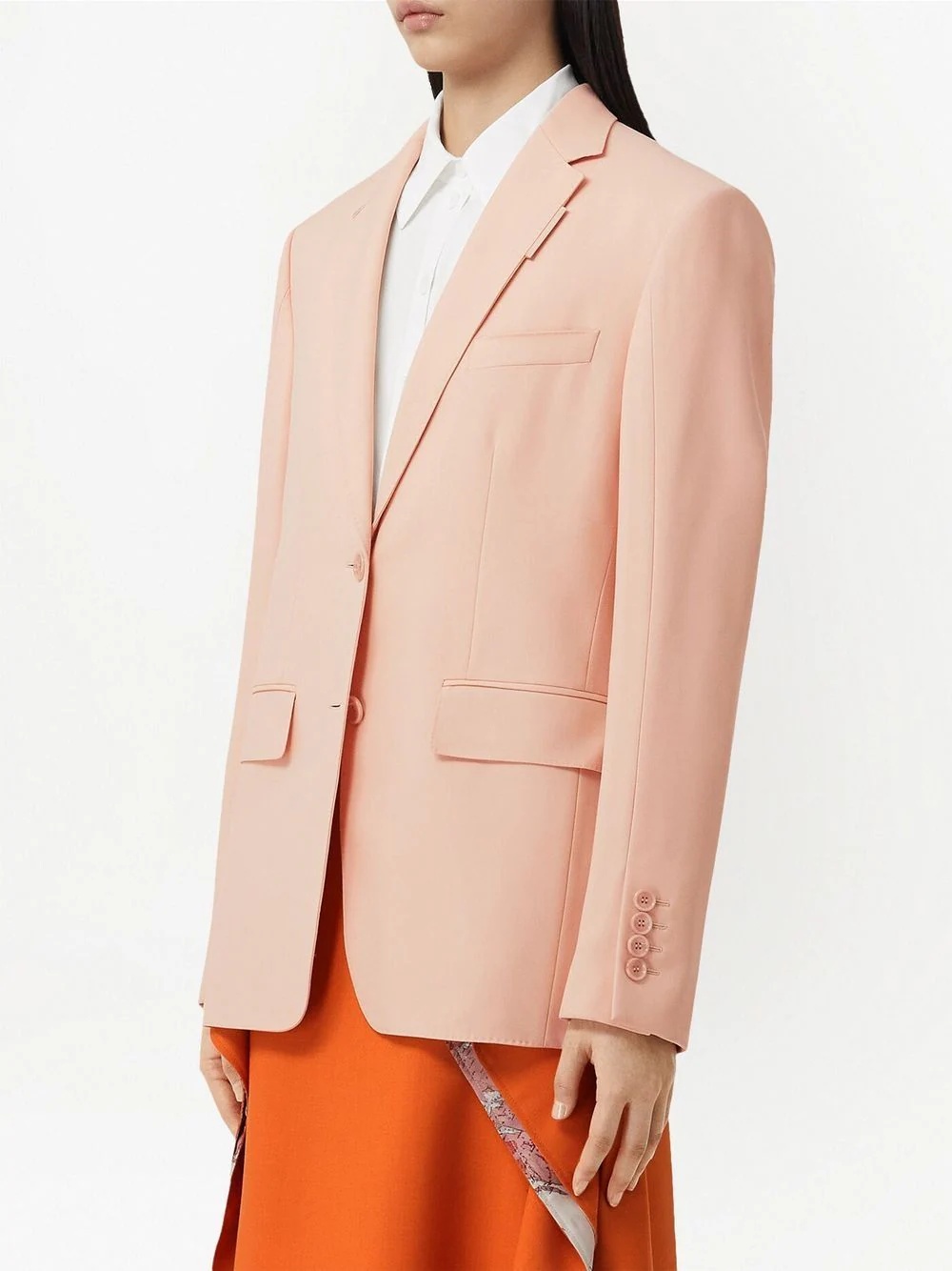 tailored single-breasted blazet - 3