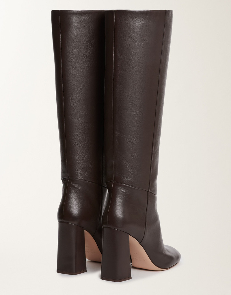 Nappa leather heeled high boots 3