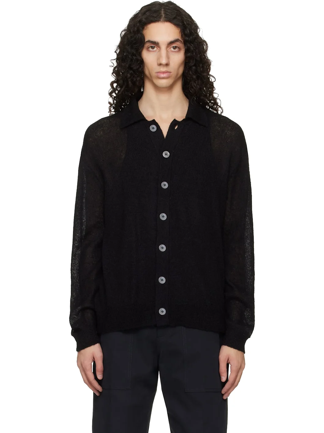 Black Hamto Kint Cardigan - 1