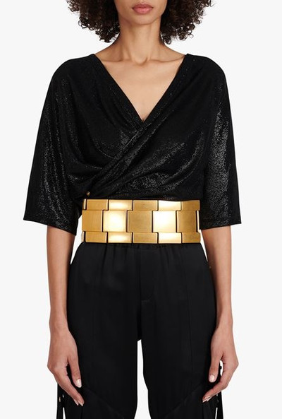 Balmain Gold-tone maxi chain belt outlook