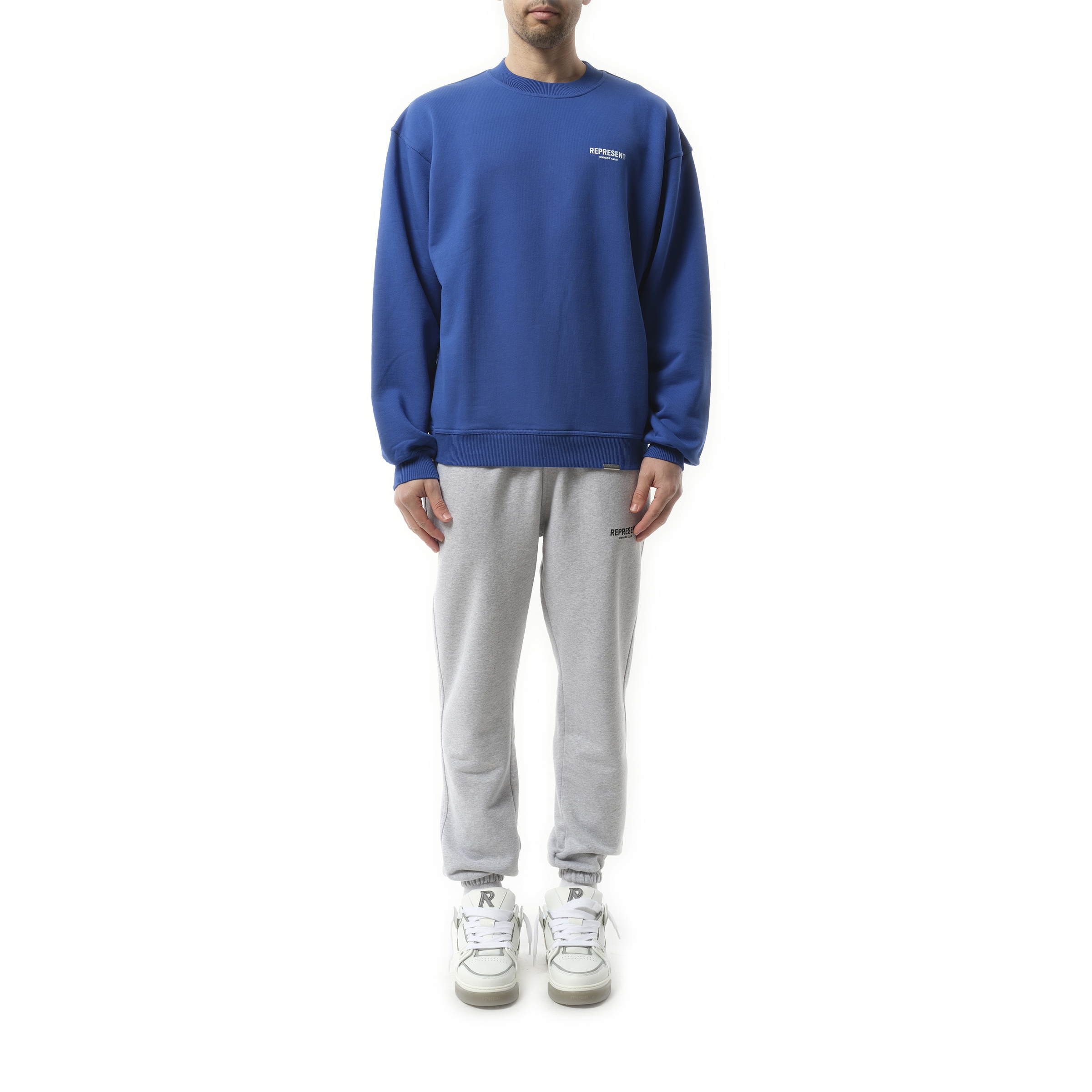 Represent Owners Club Sweater in Cobalt Blue - 4