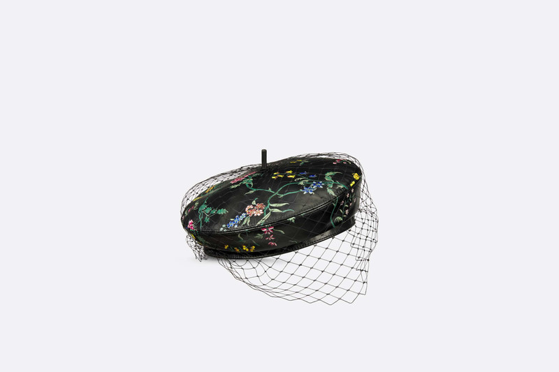 Dior Arty Dior Petites Fleurs Beret with Veil 1
