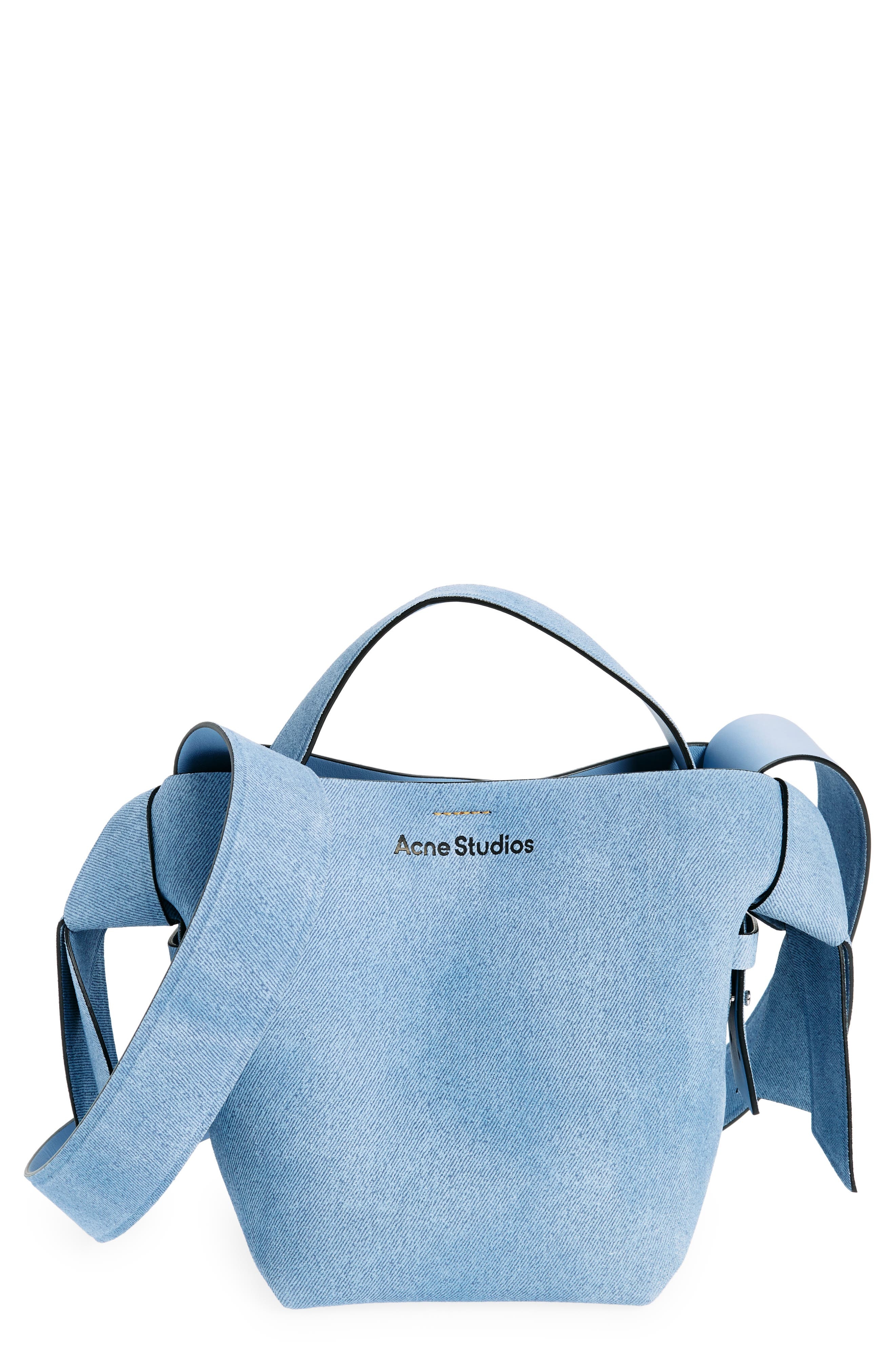 Mini Musubi Suede Crossbody Bucket Bag - 1