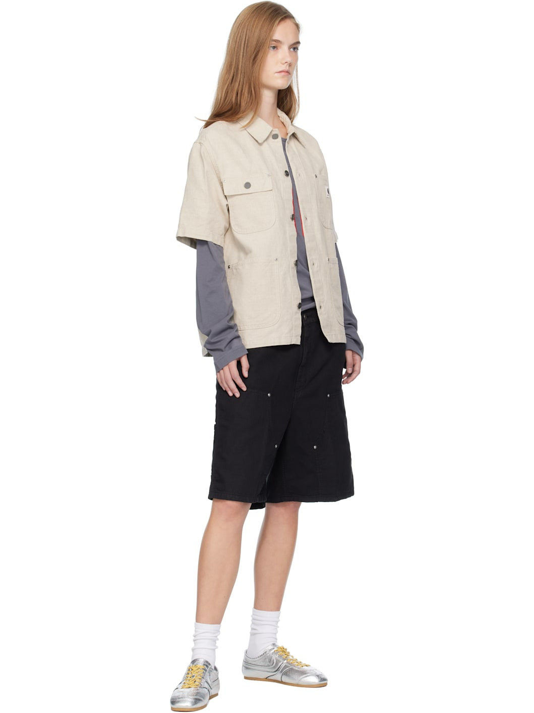 Beige Short Sleeve Michigan Shirt - 4