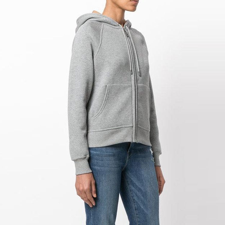 (WMNS) Burberry Zipper hooded Casual Hoodie 'Gray' 40561701 - 2