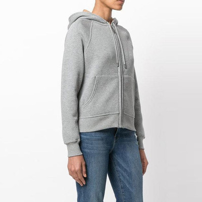 Burberry (WMNS) Burberry Zipper hooded Casual Hoodie 'Gray' 40561701 outlook