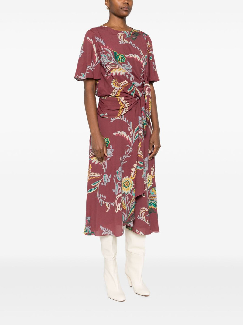 floral-print knot-detail dress 3