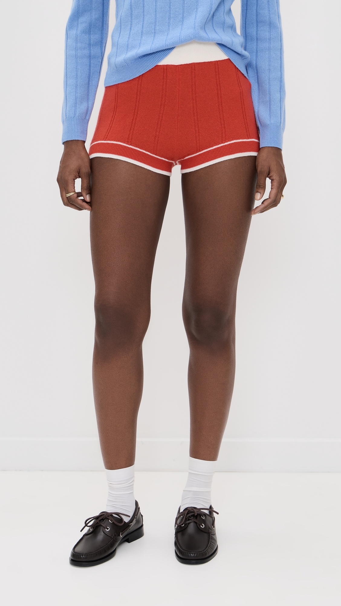 Racer Cashmere Shorts - 2