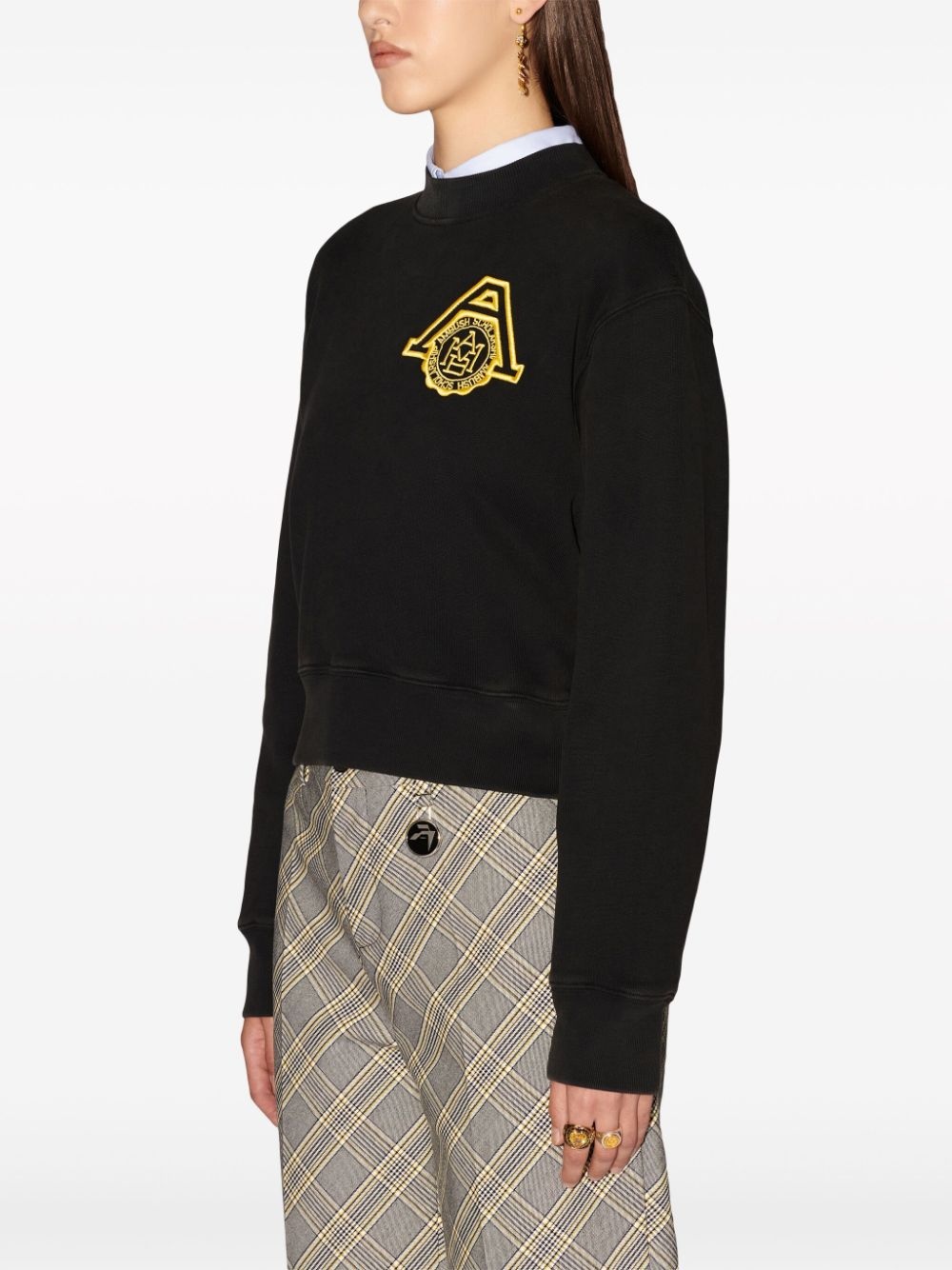logo-embroidered organic cotton sweatshirt - 5