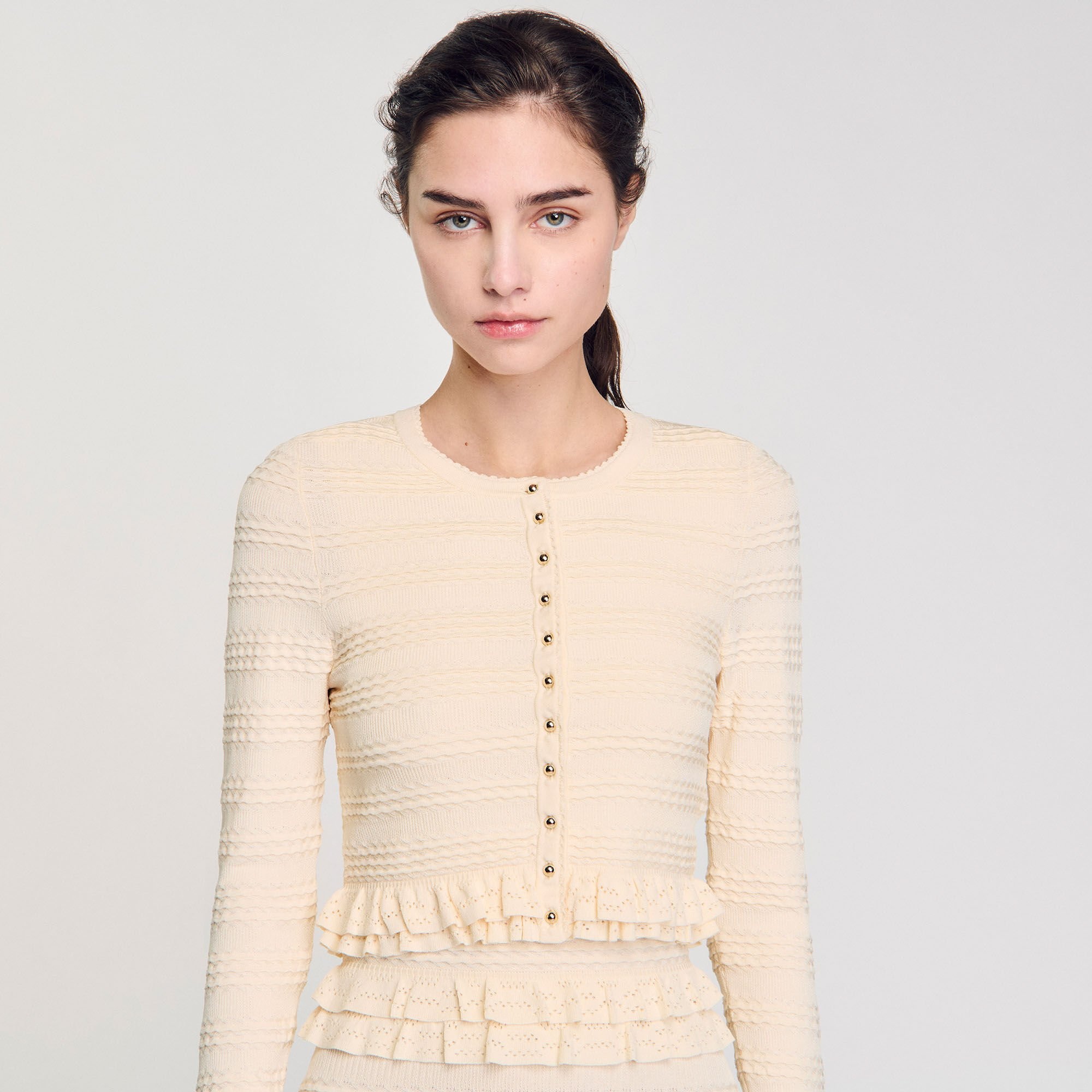 RUFFLED CARDIGAN - 3