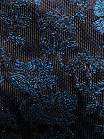 Etro floral-embroidered silk tie outlook