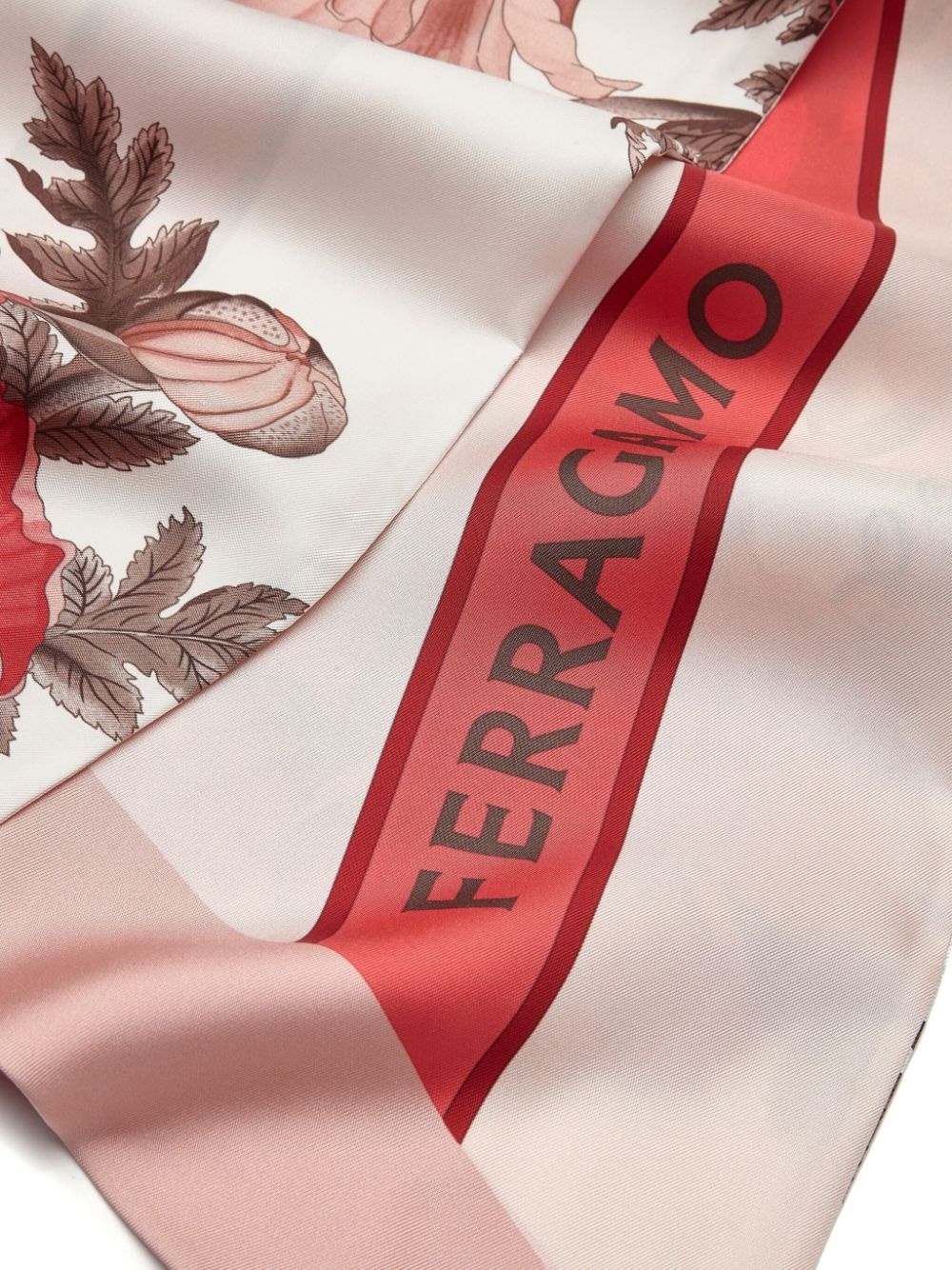 floral-print silk scarf - 3