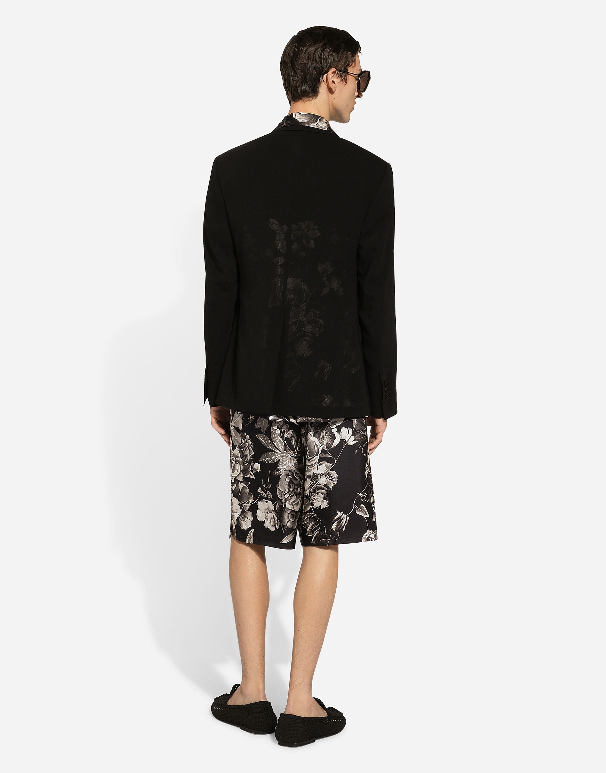 Floral-print silk vanity shorts - 3