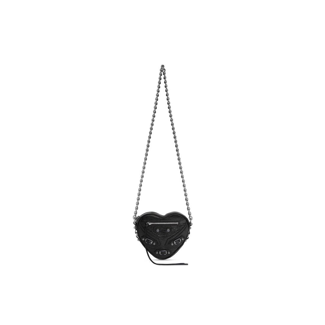 Women's Le Cagole Heart Mini Bag  in Black - 1
