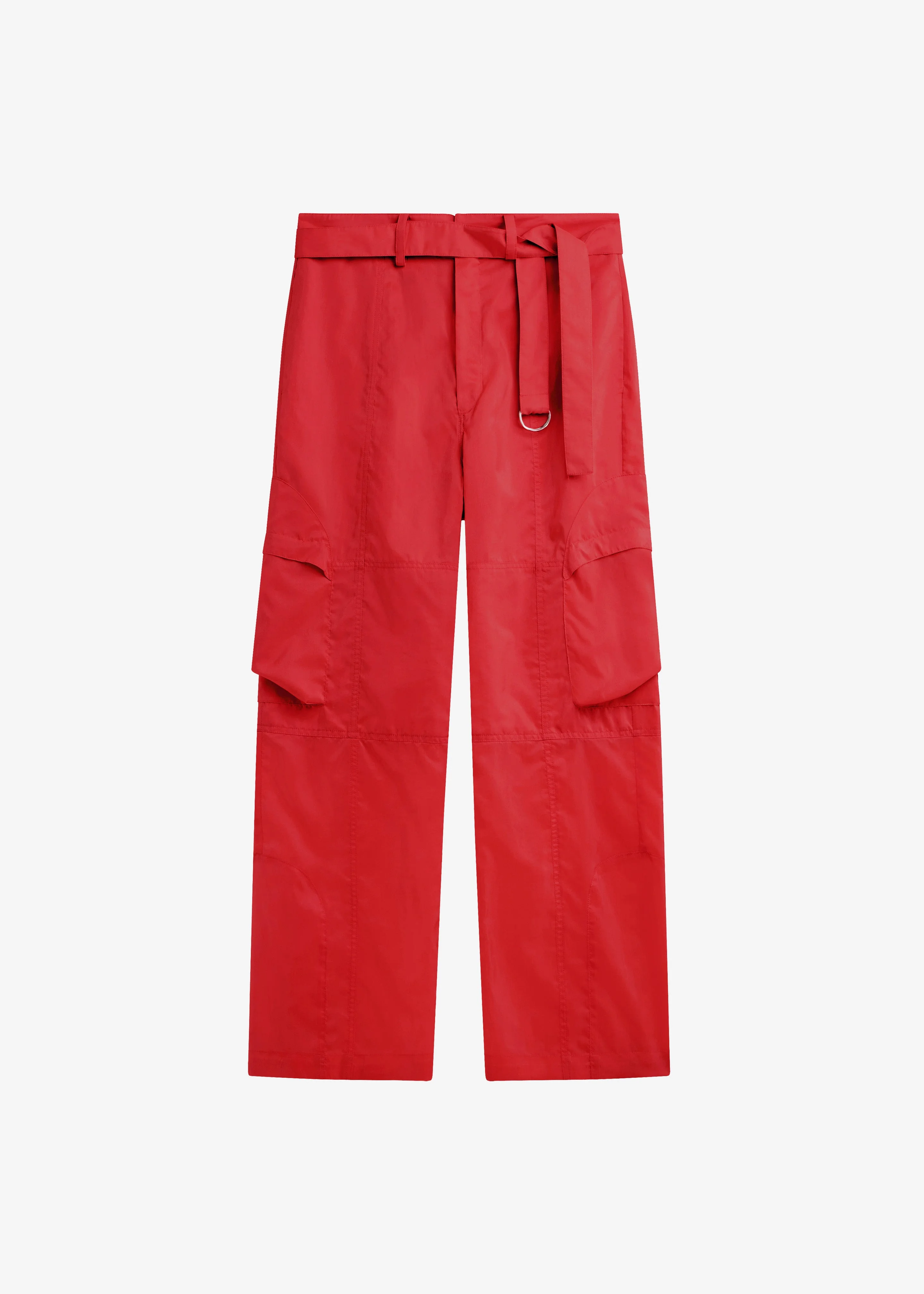 Kelly Sheer Cargo Pants - Red - 1