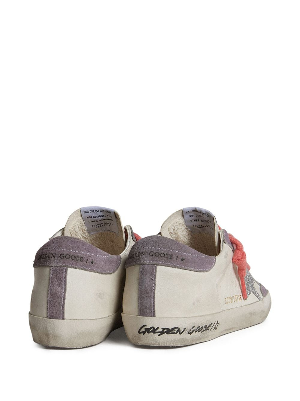 Super Star glitter-star leather sneakers - 4