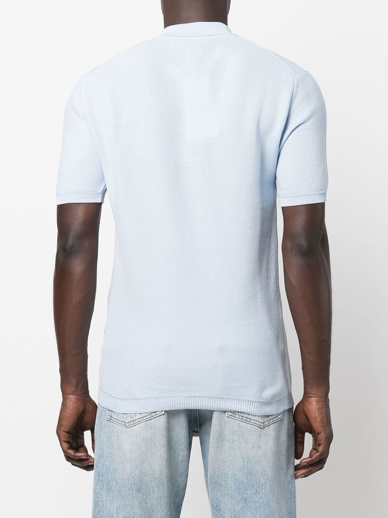 textured-knit polo shirt 4