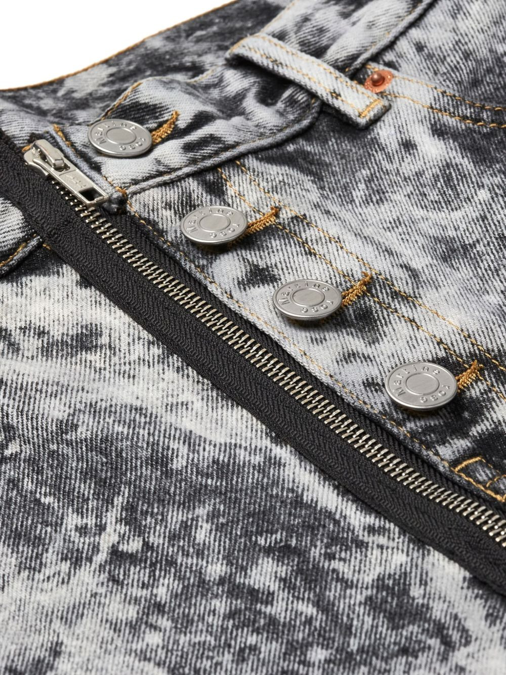 acid-wash zip-fly jeans - 2