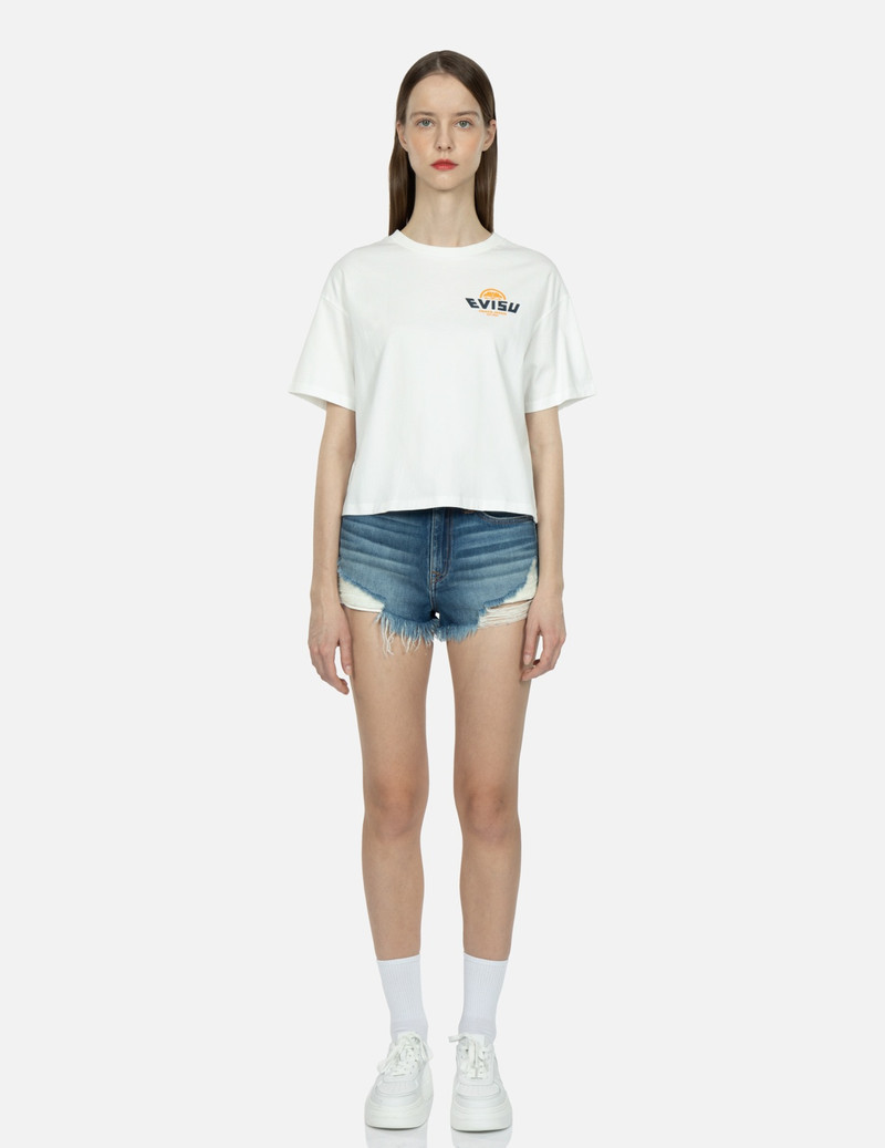 FORTUNE CAT WITH TAIKO DARUMA PRINT T-SHIRT 6