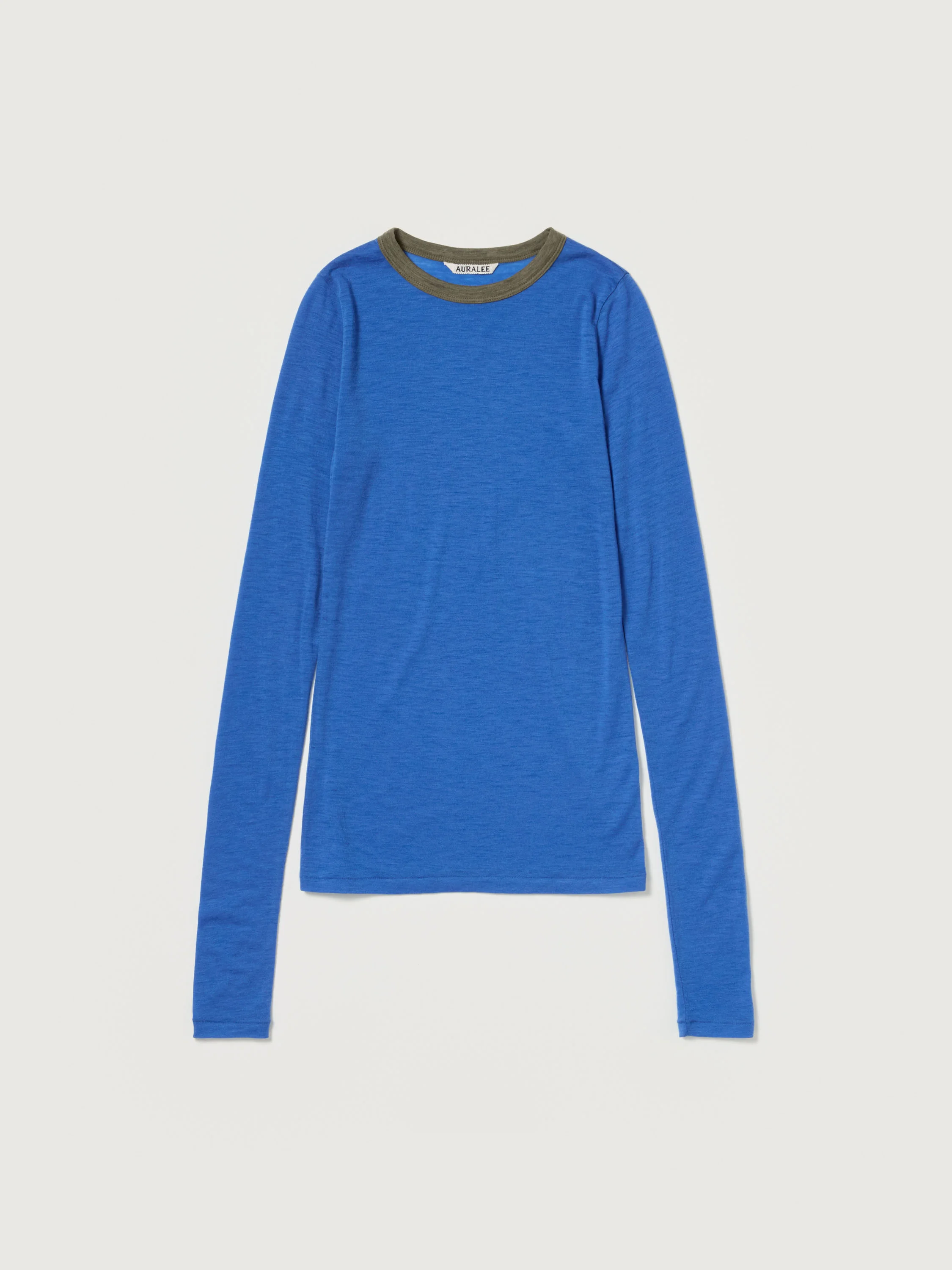 FLUFFY CASHMERE NYLON JERSEY RINGER L/S TEE - 1