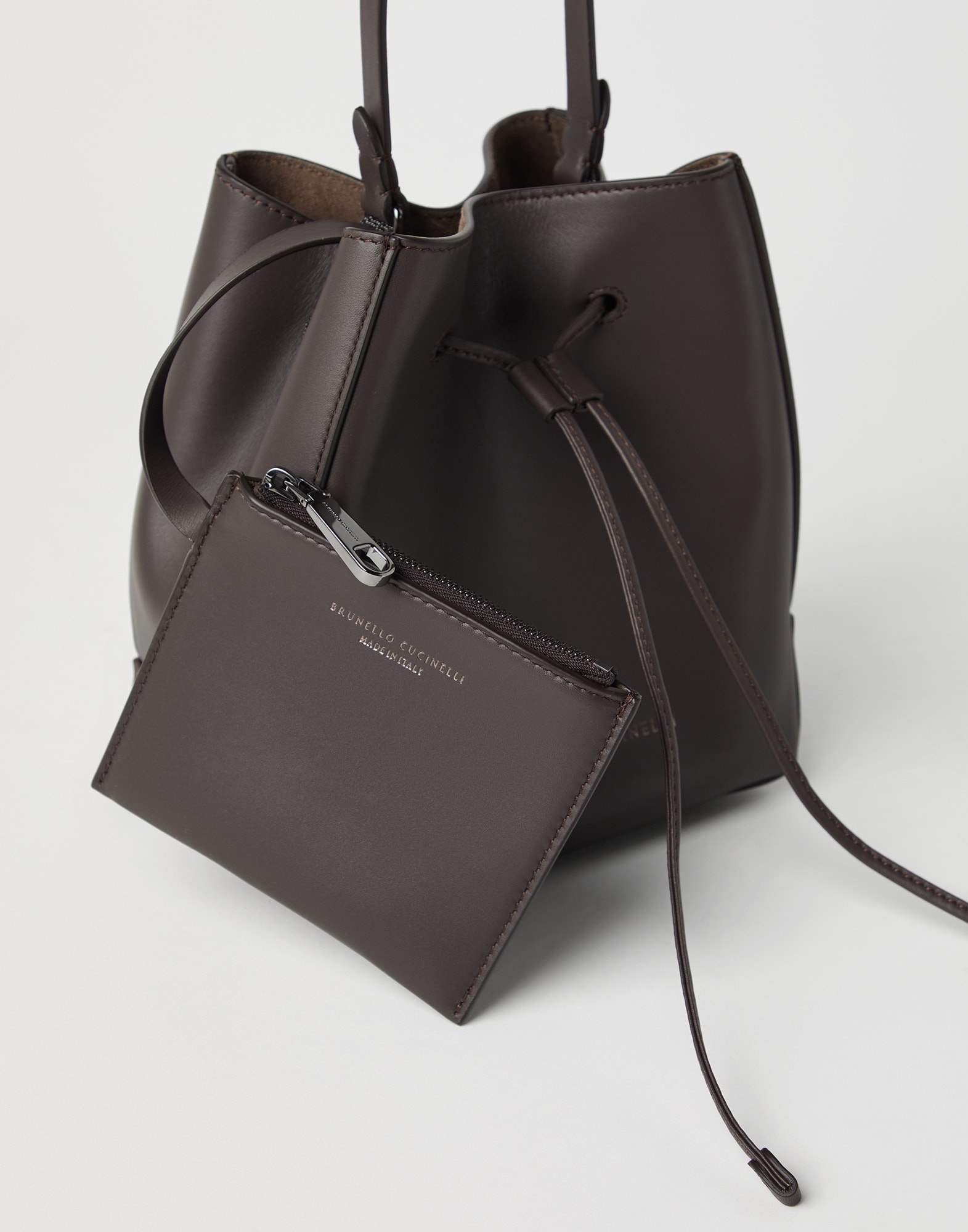 BC Duo small bucket bag in calfskin with monili - 5