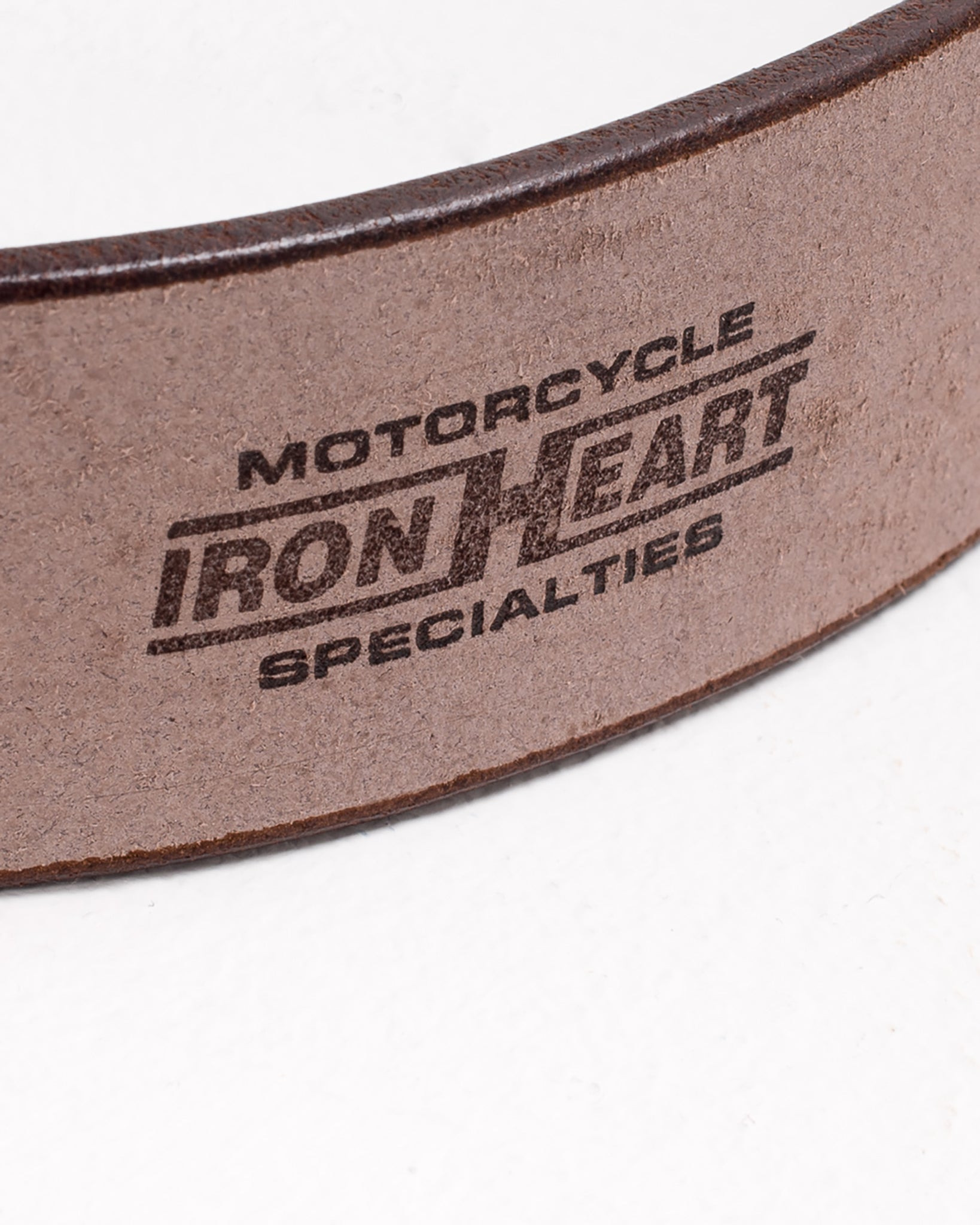 IHB-11-BRN Heavy Duty "Tochigi" Leather Belt with Brass Garrison Buckle - Brown - 6