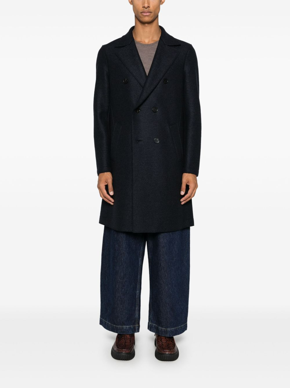 boiled-wool coat - 2