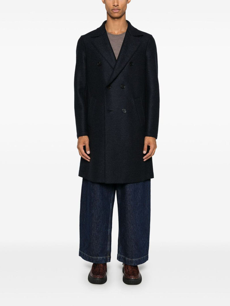 Harris Wharf London boiled-wool coat outlook