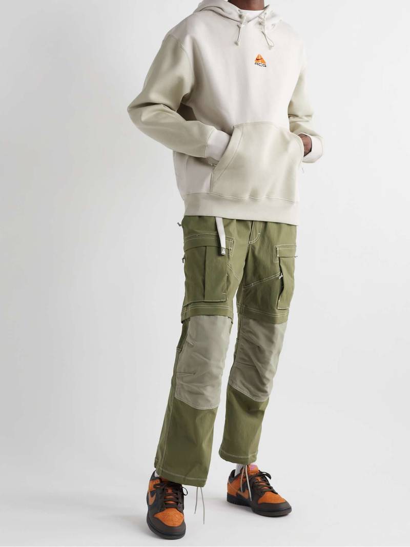 Nike NRG ACG Logo-Embroidered Cotton-Blend Jersey Hoodie outlook